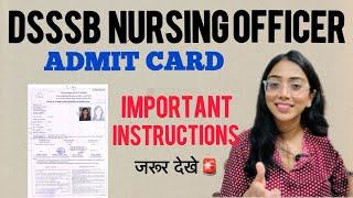 Importance of DSSSB ADMIT CARD🪪 #dsssb