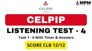 CELPIP Listening Mock Test - 4 (With Answers) | Celpip Listening Test Practice