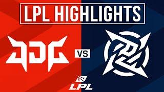 NIP vs JDG Highlights ALL GAMES | LPL 2024 Summer | Ninjas in Pyjamas vs JD GAMING