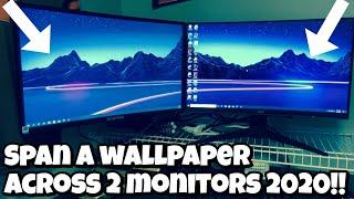 How To Get Wallpapers to Span Across Multiple Monitors 2020