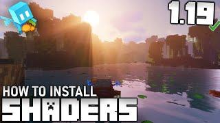 How To Install SHADERS 1.19 with Shaders Mod 1.19 in Minecraft