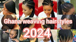  Cute Ghana weaving hairstyles | Cornrows braids #hairstyle  2023 & 2024| Braids #hairstyles