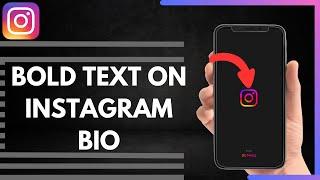 How To Bold Text On Instagram Bio