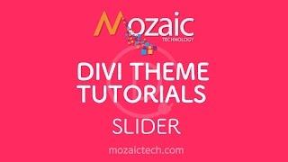 Divi Visual Builder Tutorial - Slider Module