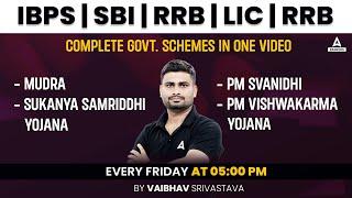 All Government Schemes in One Shot | Government Schemes 2023 | IBPS | SBI | RBI | LIC | RRB