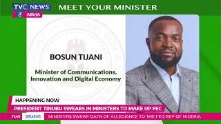 Bosun Tijani Sworn In As Minister Of Communications, Innovation And Digital Economy