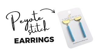 How to Make Peyote Stitch Headpin Dangles - Beginners Beading Tutorial