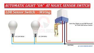 Automatic light sensor  220 Volt Auto Day/Night On/Off Photocell LDR Sensor Switch Wiring