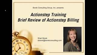 Brief Review of Actionstep Billing