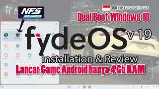 Fyde OS v19 | Linux Distro for Android Emulator Teringan | 4 Gb RAM Dual Boot Windows 10