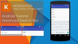 Android Studio Tutorial - Advanced Search Bar