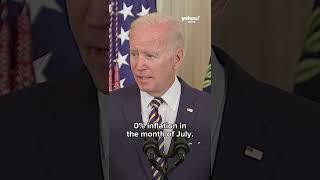 Biden comments on July inflation report #shorts