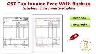 Invoice Format | GST Invoice | Automatically Backup