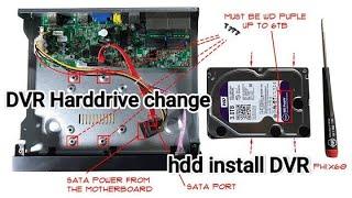 How to install Hard Drive in HikVision Dvr | How to install a Hard Disk in DVR (CCTV)