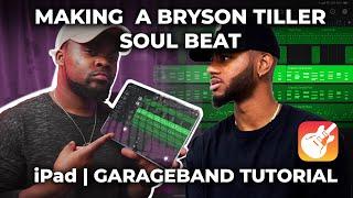 Making a Bryson Tiller Type Beat in Garageband on an iPad | RnB Soul Beat