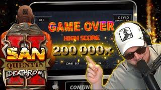  INSANE MAX WIN! 200,000x on San Quentin 2 - (Nolimit City) | Our Biggest X-Win EVER! 