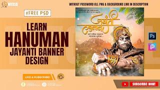 Hanuman Jayanti Banner Editing In Photoshop & Picsart #hanumanjayantibannerediting