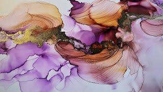 Abstract Alcohol Ink Fluid Art / Timelapse 222