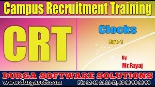 Campus Recruitment Training (CRT) || Clocks Part -1