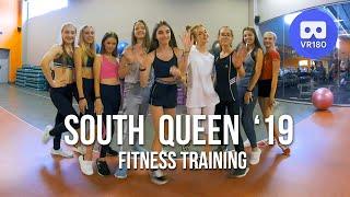 VR180 3D. Girls from Beauty pageant South Queen '19. Fitness