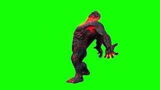 GOD OF War Lava Monster Green Screen