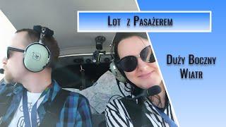 Lot z pasażerem, silny crosswind, [ATC AUDIO][60 FPS][FHD]