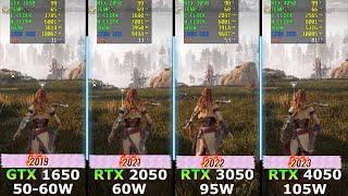 Battle of Titans: GTX 1650 vs RTX 2050 vs RTX 3050 vs RTX 4050 Gaming Test - The Results