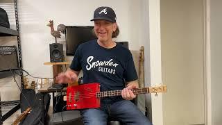 Cigar Box Guitar Lesson - How To Play - The Cissy Strut by the Meters with Mike Snowden