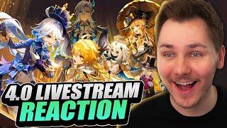 4.0 LIVESTREAM REACTION (BIGGEST UPDATE YET) | Genshin Impact