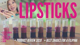 LIPSTICKS - Best Shades for Morena Filipina | Estee Lauder, L'Oreal, Maybelline, Mary Kay, Avon