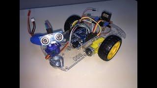 Engelden Kaçan Robot  Yapımı (Arduino )(Kendin Yap) hc-sr04 2wd servo