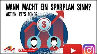 Wann macht ein Sparplan Sinn? Cost Average Effekt? #Zeit #Geld #Finanzen