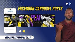 How to create a Carousel Post on a Facebook Business Page | Carousel posts on Facebook 2023