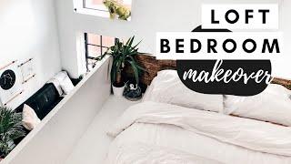 Minimal Loft Bedroom Makeover | Tiny Apartment