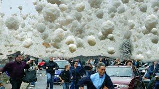 Monstrous chaos in Turkey! Giant hail covered Kayseri!