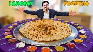 Making & Eating World's Biggest Paratha   सबसे बड़ा आलू परांठा