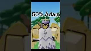 0% Adame vs 50% Adam vs 100% Adam