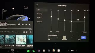 Tesla Audio Settings - A more dynamic and full sound