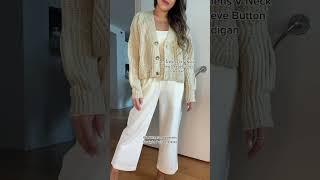 Petite fall neutral outfits JCPenney try on haul #shorts