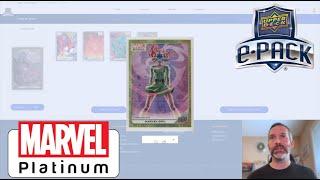 Marvel Platinum is on Upper Deck e-Pack, so let's open a box