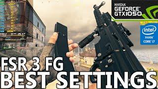 COD Warzone on GTX 1050 | Best Settings | FSR 3 Frame Generation | 1080p and 720p | #gtx1050