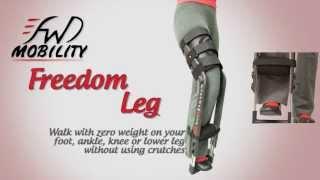 Forward Mobility Freedom Leg Brace provides a hands free crutch alternative