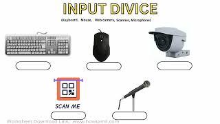 Top 5 Input Device of Computer With Worksheet free Download