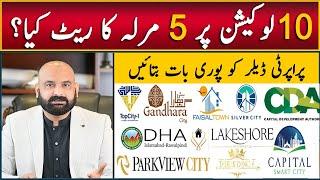 Top 10 Best Housing Societies in Islamabad | 5 Marla Possession Plot Price Comparison in Islamabad