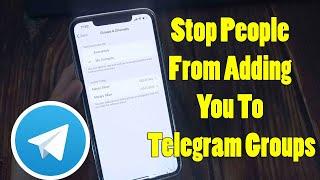 How to stop people from adding you to Telegram groups | Telegram tips and tricks 2023