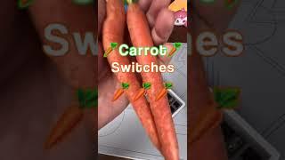 Thocky Carrot Switches  . #shorts