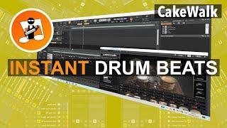 How to instantly add a groove pattern drum beat in Cakewalk by Bandlab