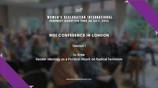 Jo Brew - Gender Ideology as a Political Attack on Radical Feminism #WDI #FQT #WDIConference