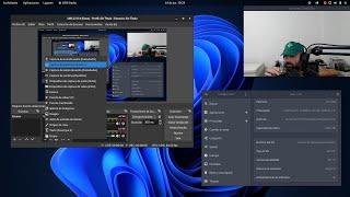 Fedora 34 Gnome 40 + Wayland en OBS Studio 27 ScreenCast desde Pipewire. El futuro está aquí.