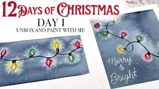 12 Days Of Christmas Unboxing & Paint With Me! DAY 1!